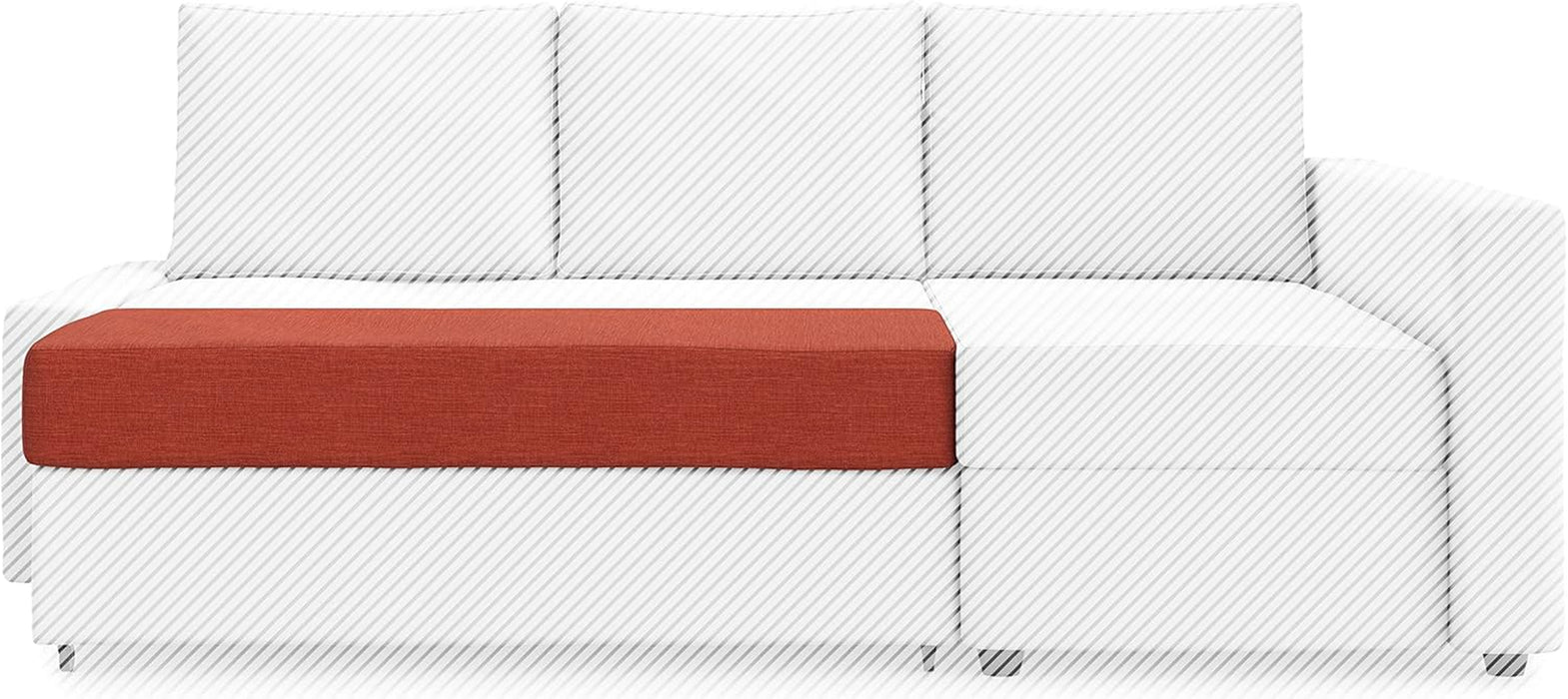 Snug Fit Friheten Slipcover for the IKEA Friheten with Chaise Corner Cover, Sofa Bed Cover, Sectional Slipcover Replacement (Orange)