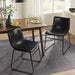 Dining Chairs Set of 6, 18" Faux Leather Counter Height Bar Stools