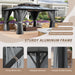 12x14ft Gray Hardtop Gazebo UVProtected Patio Outdoor