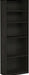Tall BookshelfUnit Five Tier Black Espresso Bookcase