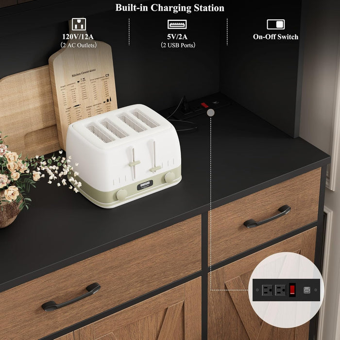 55InchPantryCabinetWithIntegratedUsbChargingDockSystem