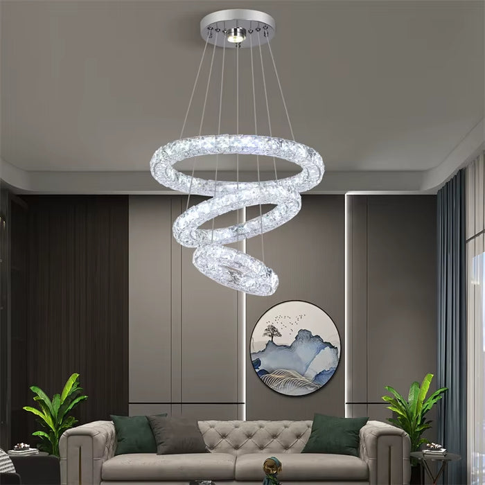 Crystal Chandeliers Luminaria Nordic Pendant Lamp Decorative Led Ceiling Lamps Hanging Light Fixture for Dining Room Bedroom