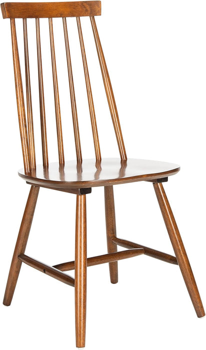 Home Collection Priam Farmhouse Walnut Brown Spindle Back Living Room Accent Dining Chair