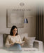 Steady Brass Floor Reading Lamp – Adjustable Standing Lamp with Solid Base, Reading Lamps Floor Standing, Grey Reading Floor Lamp for Living Room or over Chair Use