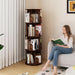 360°Rotating Bookshelf,4 Tier Corner Bookcase,Book Shelf,Floor Storage Wood Organizer for Sturdy,Home Office,Living Room,Bedroom,Kids Room
