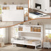 Twin Murphy Bed With MultiCompartmental Storage White
