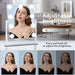 Vanity Mirror with Lights,Lighted Vanity Mirror with 9 Dimmable Bulbs for Dressing Room & Bedroom,3 Color Lighting,Modes Detachable 10X Magnification 360°Ratation(White)