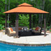 USA 10-Year-Non-Fading 10X13Ft Titan Patio Gazebo, Super Thick Sunbrella Fabric UPF 50+ UV Protection, Heavy Duty Commercial Rust-Proof Aluminum Frame, Windproof Vented Top Gazebo, Rust