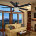 Crystal Ceiling Fan Fandelier with Lights-Ceiling Fans with Remote Control,Modern Ceiling Fan with Noiseless DC Reversible Motor,Dining Room,Living Room(52" Black)
