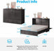 Queen Murphy Wallbed Cabinet With USB ChargingStation