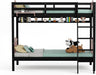 Premium Solid Wood BunkBed TwinOverTwin FullLengthGuardrails