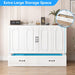 Queen Murphy Bed Cabinet USBPorts With DrawerStorage