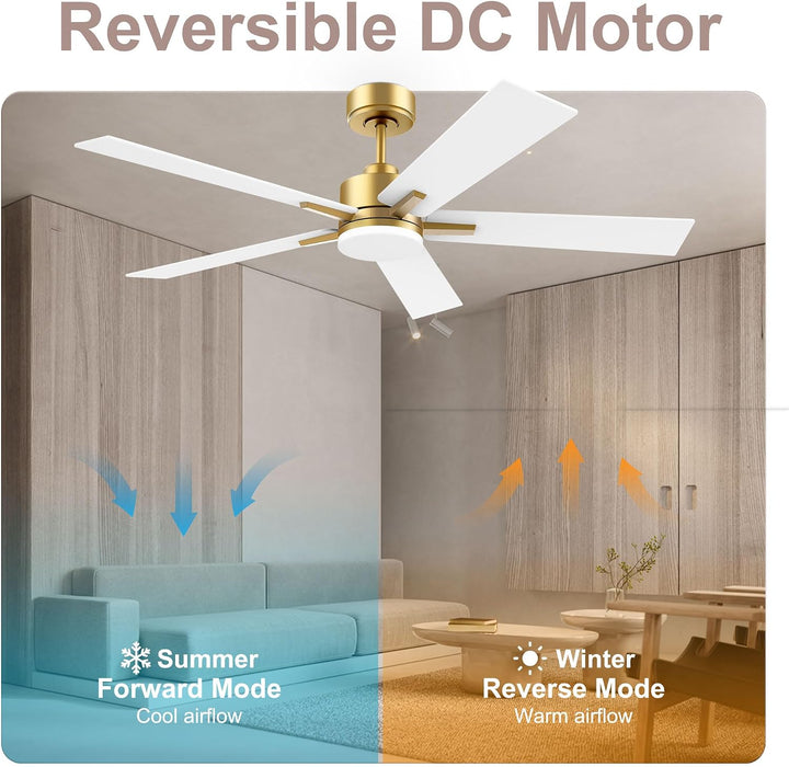 Smart 52 Ceiling Fan DC Motor Advanced Lighting