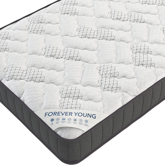 Twin Hybrid Mattress, Medium-Firm, Made in USA