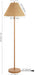 61-Inch-Tall RichBrown Floor Lamp With Rattan Shade