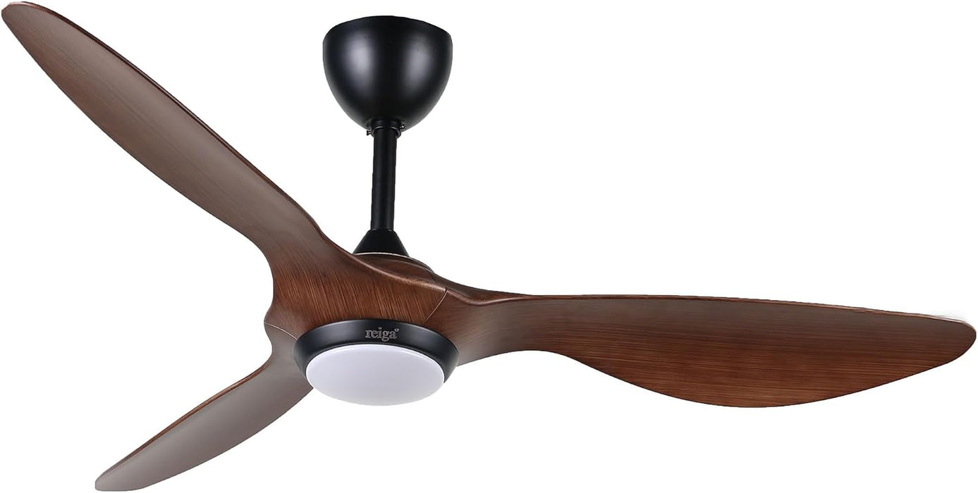 52" Ceiling Fan with Light, Quiet Reversible DC Motor, Smart Control