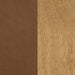 Ashercognac-Q Asher Collection Mid-Century Modern Queen Bed with Soft Cognac Vegan Leather, Solid Wood Natural Finish, 63.75" W X 85.5" D X 43.75" H, Cognac, Queen