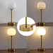 JYL7108C Natalia 12.25" Modern Minimalist Iron Rechargeable Integrated LED Table Lamp Contemporary Bedside Desk Nightstand Lamp for Bedroom Living Room Office, Brass Gold/White