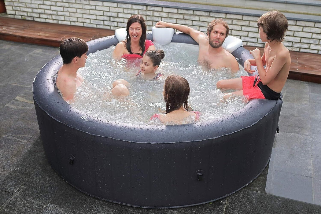 Rimba Latest Mspa Portable Hot Tub round 6 Persons Outdoor Bubble Spa Pool