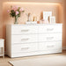 6 Drawers Dresser for Bedroom, Modern Chest of Drawers Organizer