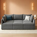 Modular Sectional Sofa with Storage, Sleeper Sectional Sofa Modular Sectional Couch for Living Room, Grey