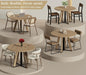 42 Inch round Dining Table for 4, Farmhouse Kitchen Table, round Dining Room Table with Metal Legs for Small Spaces & Apartment, Space-Saving Circle Wood Dinner Table, Natural