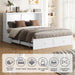White Queen Murphy Bed With SpaceSaving USBChargingPorts