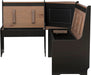 Black and Pecan Breakfast Dining Set Ardmore Nook