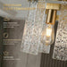 Gold Ornate Crystal Chandelier 35Inch Ripple Glass