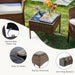 Patio Furniture Set 3 Pieces, Outdoor Wicker Furniture with Coffee Table, Modern Rattan Patio Chairs Conversation Sets with Sofa for Garden, Terrace, Porch, Balconies, Lawns(Brown and Beige)