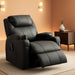 Recliner Chair, Rocking Chair with Massage and Heat, 360° Swivel Recliner Chairs for Adults, Rocker Manual Recliner with Remote Control and Cup Holder for Living Room, Bedroom, Nursery