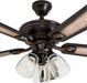 Glenmont, 52 Inch Farmhouse LED Ceiling Fan with Light, Pull Chain, Three Mounting Options, Dual Finish Blades, Reversible Motor - 40278-01 (Oil-Rubbed Bronze)