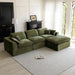 Forest Green Oversized 115 Inch Convertible Sectional