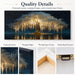 Large Tree of Life Canvas Wall Art Abstract Black and Gold Tree of Life Picture Wall Decor Nordic Gold White Flowers Poster Print Artwork for Living Room Bedroom Office Hallway Home Decoration
