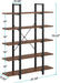 5-Tier Bookshelf, Vintage Industrial Style Bookcase 72 H X 12 W X 47L Inches