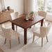 47.5"-59" Farmhouse Extendable Dining Table for 4-6, Coffee