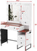Farmhouse Makeup Vanity Desk With Illuminated Mirror