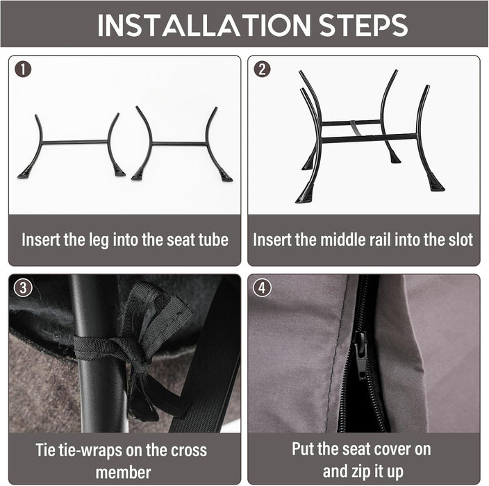 Lazy Chair with Ottoman, Modern Accent Chair Contemporary Lounge Leisure Sofa Chair with Armrests, Reading Chair and Folding Footstool Set for Living Room, Bedroom, Office, Dark Grey