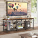 TV Stand for Living Room Entertainment Center for 55 Inch Tvs, TV Media Console Table Television Stands for Bedroom, Rustic Brown