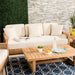 Melrose 5 - Piece Teak Sofa Seating Group with Cushions