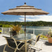 USA 10-Year-Non-Fading 9Ft 3-Tier Market Patio Umbrella, Commercial Grade Outdoor Table Umbrella with Crank Open, Windproof & UPF 50+ UV Protection, Heavy Duty Ventilation for Garden, Deck, Pool, Backyard, Beach & Bistro, Heather Beige