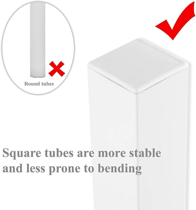 Metal Bunk Bed Twin over Twin Size for Junior & Adults with Ladder and Heavy Duty Guardrail, Small Space Saving Design for Bedroom Kid Room and Dorm, White