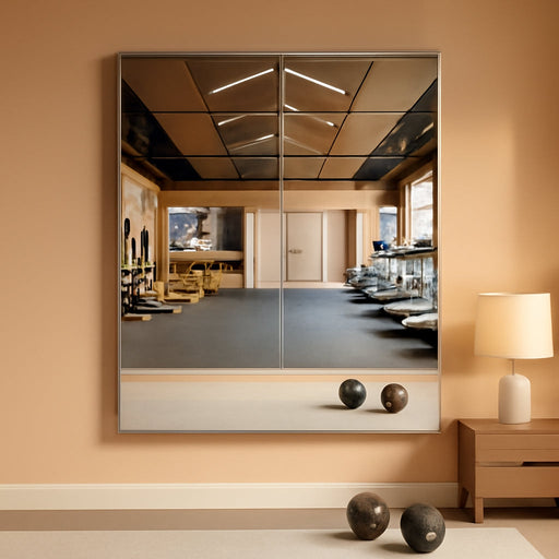 Home Gym Mirror, 48"X30"-2 PCS Gym Mirrors for Wall