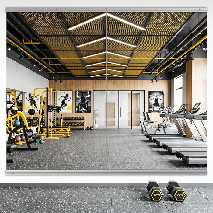 Home Gym Mirror, 48"X30"-2 PCS Gym Mirrors for Wall