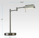 LED Pharmacy Table Lamp Brushed-Nickel Full-Range Dimming
