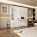 White Queen Murphy Cabinet Bed With DeskStorageSolutions