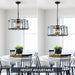 TwentyInch Modern Luxe OnyxBlack Crystal Chandelier FiveLight