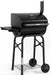 Barrel Style Charcoal Grill with Side Table, Adjustable Charcoal Rack, Air Vent and Warming Rack, Smoke Bbq Grill for Outdoor Patio Backyard and Camping