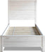 Montauk Solid Wood Bed, Twin Size, Rustic Off-White