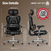 Mesh Office Chair Breathable, Office Chairs, Desk Chair with Adjustable Lumbar Support, Computer Chair, 5D Flip-Up Armrests, 330Lbs Capacity, Tilt Lock, 3D Headrest